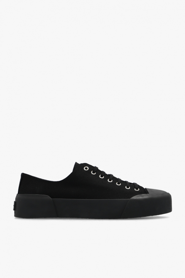 直営店☆JIL SANDER☆最終SALE! ハイカット スニーカー/ BLACK JIL SANDER Black Platform Sneakers - Wrong Weather
